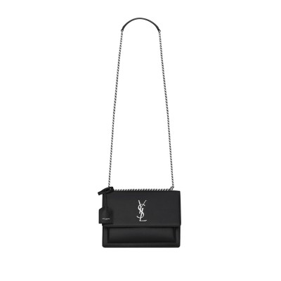 YSL SUNSET MEDIUM IN SMOOTH LEATHER 442906D420N1000 (22*15*6.5cm)